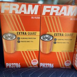 Lot 2- FRAM EXTRA GUARD PH3786 Conventional & Synthetic Oil Filters 