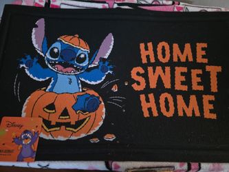 Disney Stitch Halloween Doormat