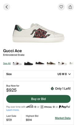 Authentic Gucci Ace - Snakes