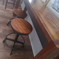 Long Wood Counter Table From Ashley Furniture