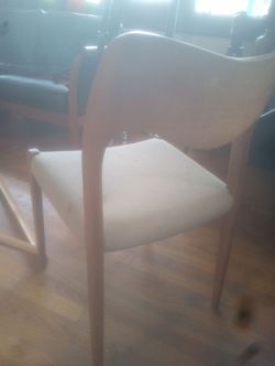 Moler Set of 4 Mid-century modern Danish designer dining room chair by molar