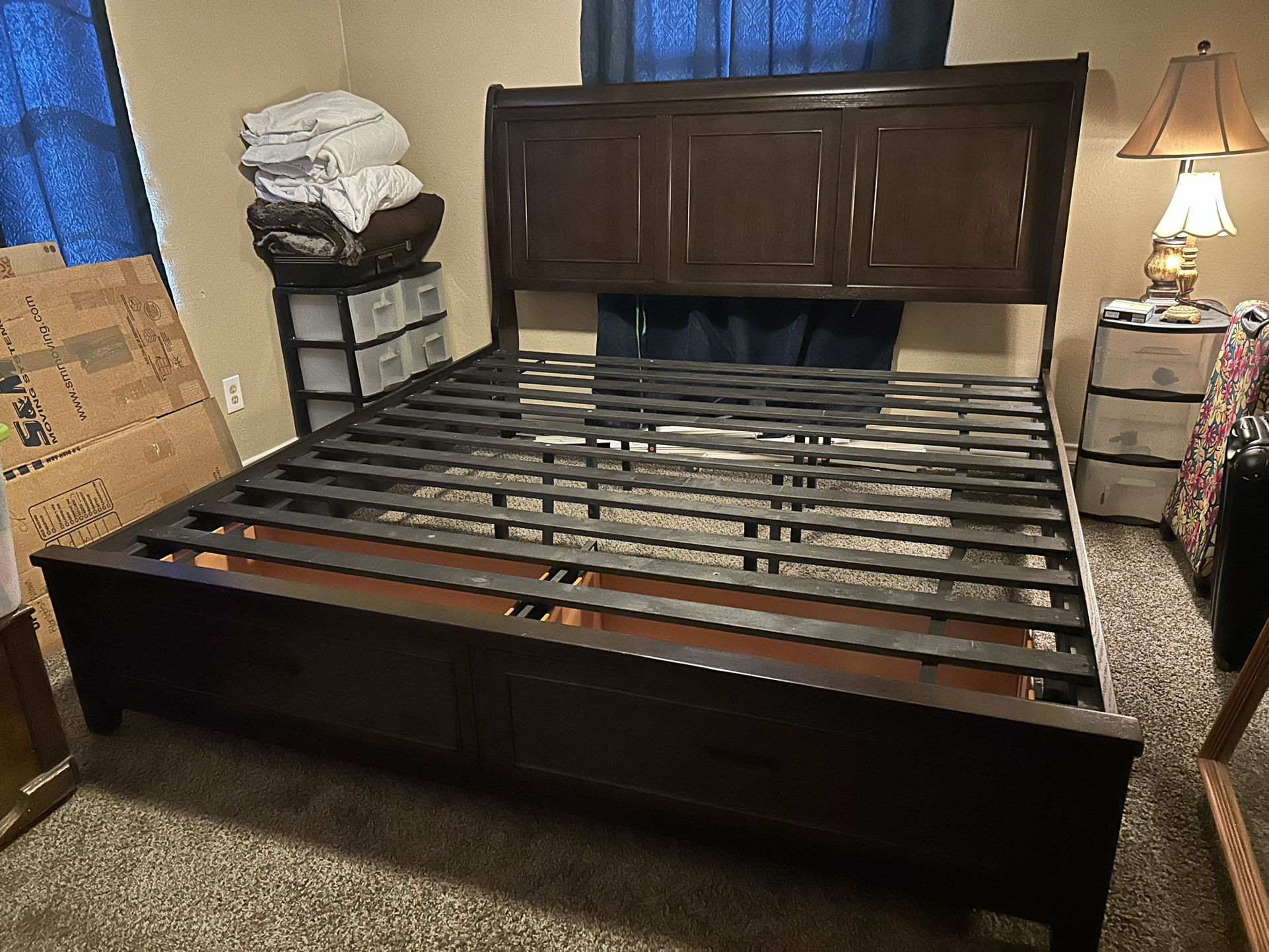 Ashley’s King Size Bed With Drawers