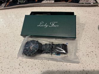 Lucky Fours Chronograph Watch with Box