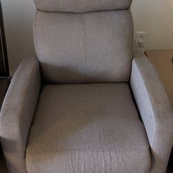 Recliner Chair - ( Gray  Fabric)