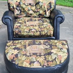 Chair With Ottoman 