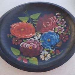 Hand painted Wooden Tray 15"