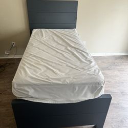 Twin Bed Frame With Mattress And Box Spring 