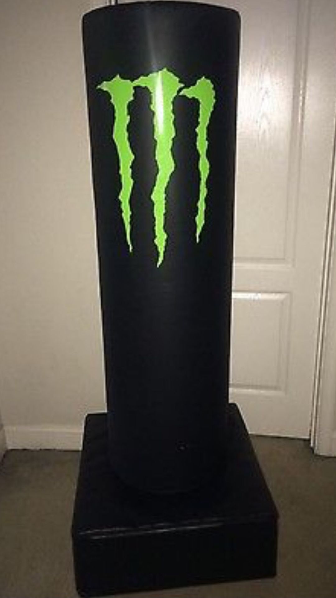 Monster Energy promotional punching bag