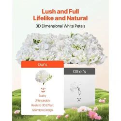198*3D Flower Wall Panel, 24 PCS 15 x 15 inch, Artificial Floral Wall Background Mesh Backing Mat,Seamless Design&Easy Installation for Wedding Valent