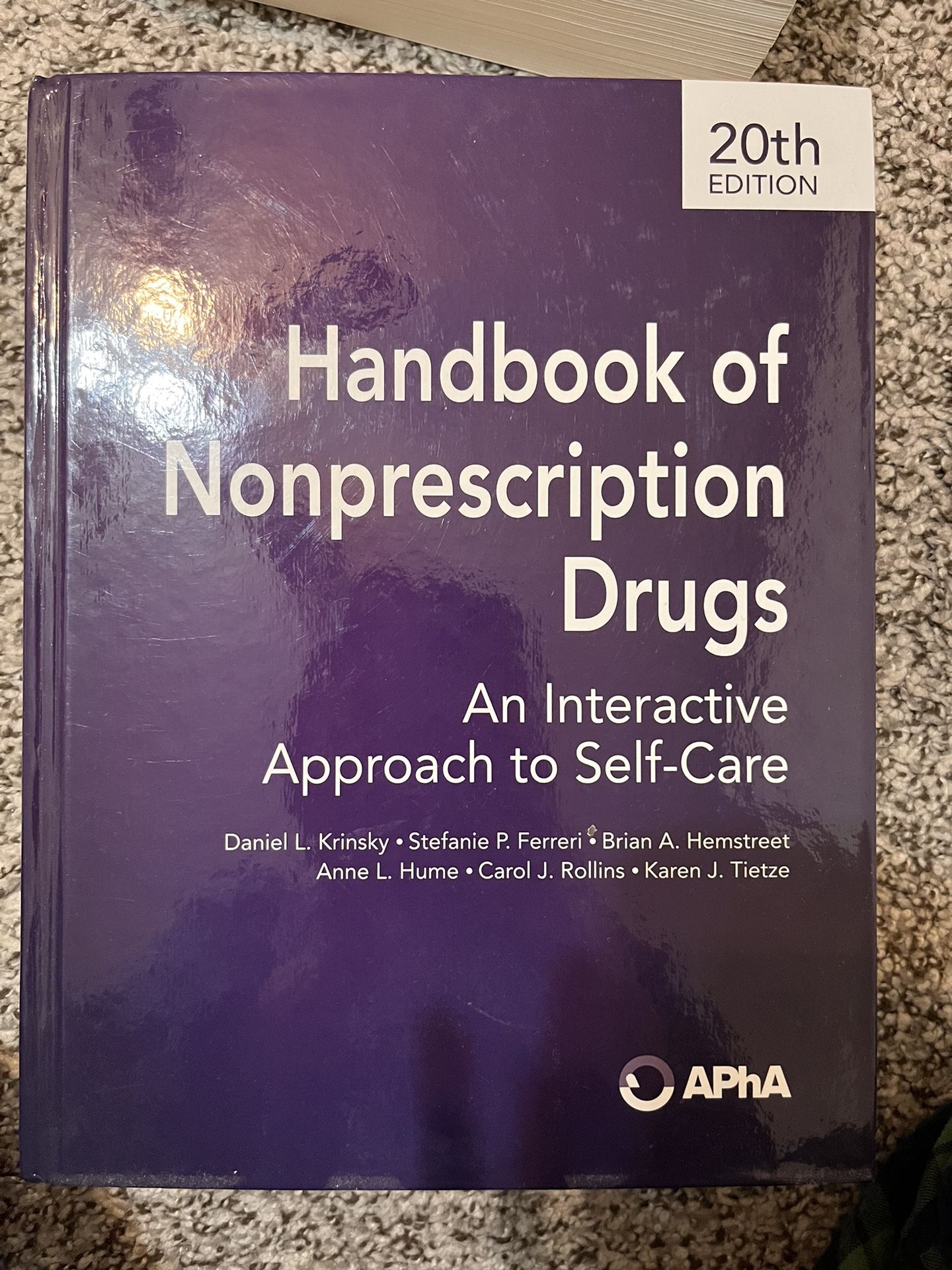 Handbook Of Nonprescription drugs