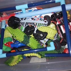 Box Full Of Toys / And Nurf Guns 