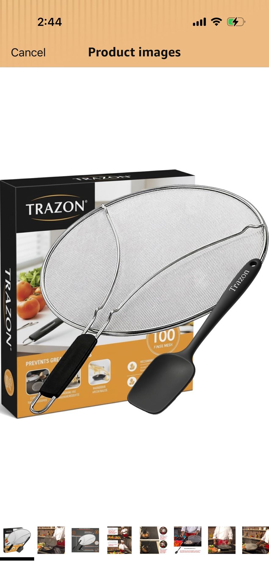 Splatter Screen for Frying Pan 13 inch