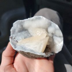Chalcedony And Heulanite Crystal Raw Speciman