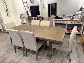 Large Living Spaces table with 4  chairs