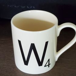 New Scrabble Coffee Mugs X2