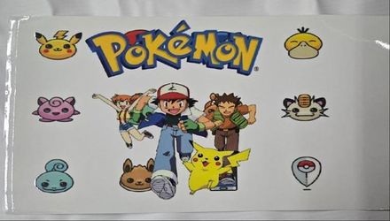 Pokemon Ash Pikachu UV Sticker
