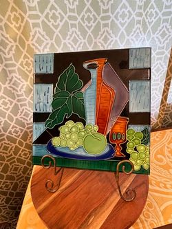 Vintage Ceramic Art Tile