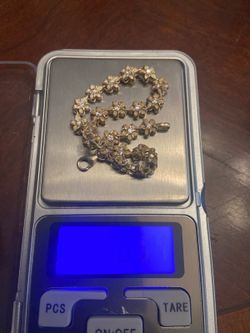 C354 925 sterling  silver  bracelet floral