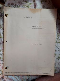 1976 El Marrullero Spanish Script by Larry Gelbart