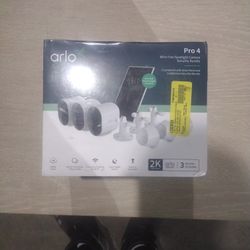 Arlo Pro 4 Wire-Free Spotlight Camera Security Bundle