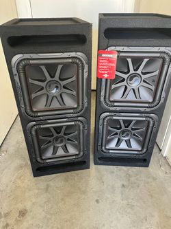 Kicker L7R Dual Subwoofer Enclosures – Pair