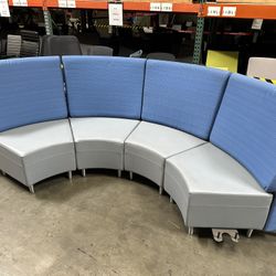 Curved Modular High Back Sectional