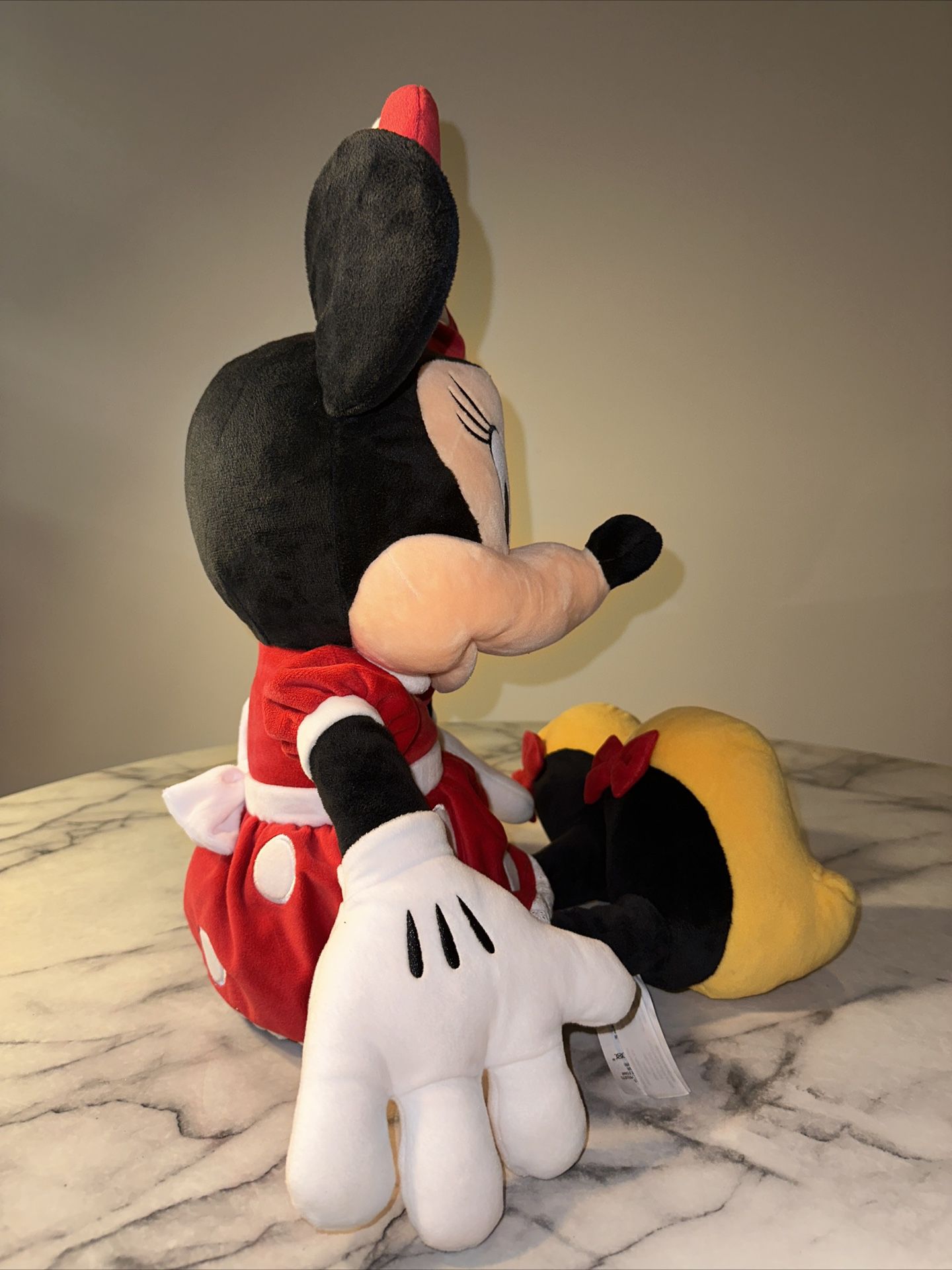 NWT MINT Disney Minnie Mouse Plush 26" Large Doll Classic Red Polka Dot Dress