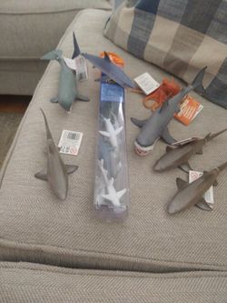 Sea Creatures Sharks Octopus Stingray Whales Set