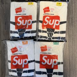 Supreme Bones thermal White Size M L XL