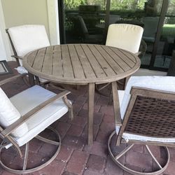Patio table with 4 chairs