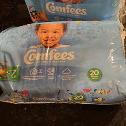 Comfees Pampers Size 6 &7