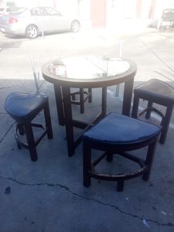 table and chairs