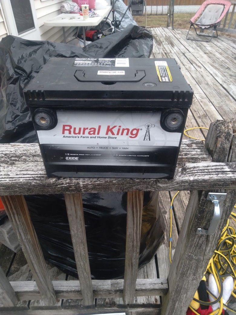 12 Volt Rural King Car Battery