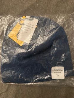 Donut media blue beanie