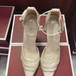 White-pink High Heeled Shoes