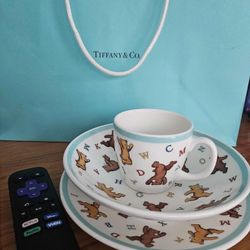 Tiffany’s ABC Bears Toddler Bowl, Plate, & Cup Set 