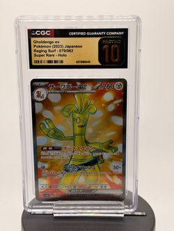 Gholdengo ex 079/062 Raging Surf Japanese CGC 10 Pristine