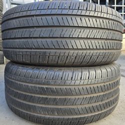 (2) 255 55 18 Goodyear Run Flat Tires 