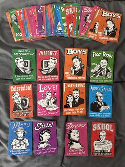 Vintage Funny Retro  60’s Stickers Approx 70 Vending 