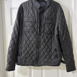 Zara Men's Quilted Puffer Black Coat Jacket