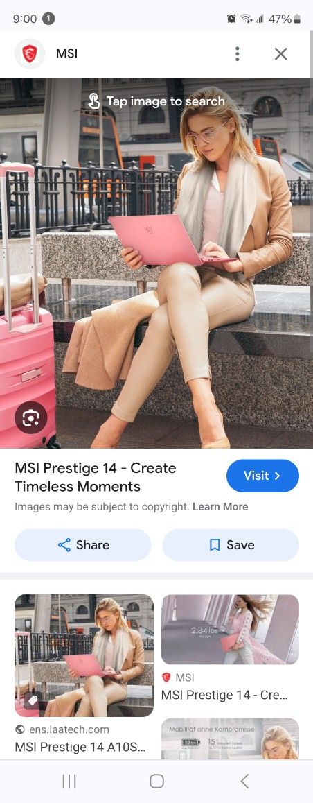 Msi Prestige 14 Pink Gaming Laptop Rare