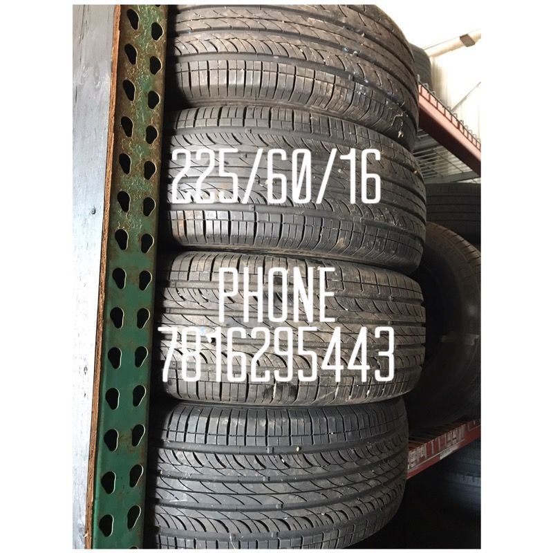 Used tires for sale 225/60/16 90% tread left free Installation And Balancing