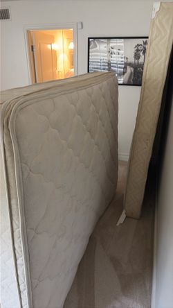 Queen Bed - Frame, Mattress, Box Spring
