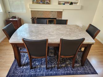 Beautiful Marble Dining Room Set