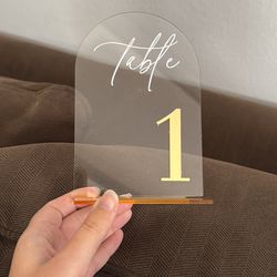 Table Numbers 1-10