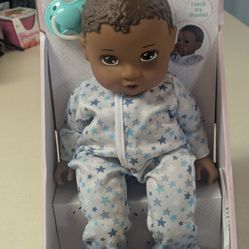 African American Baby Doll 14in With Pacifier 