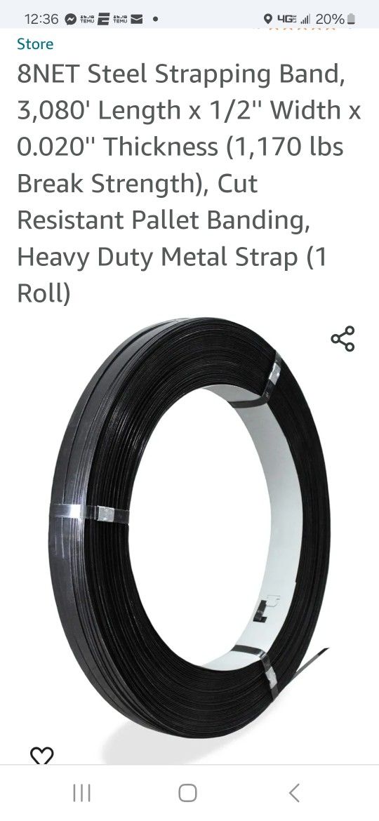 Heavy Duty 8net Steel Sraping Bands