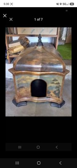 $975 Maitland-Smith Lidded Pet House