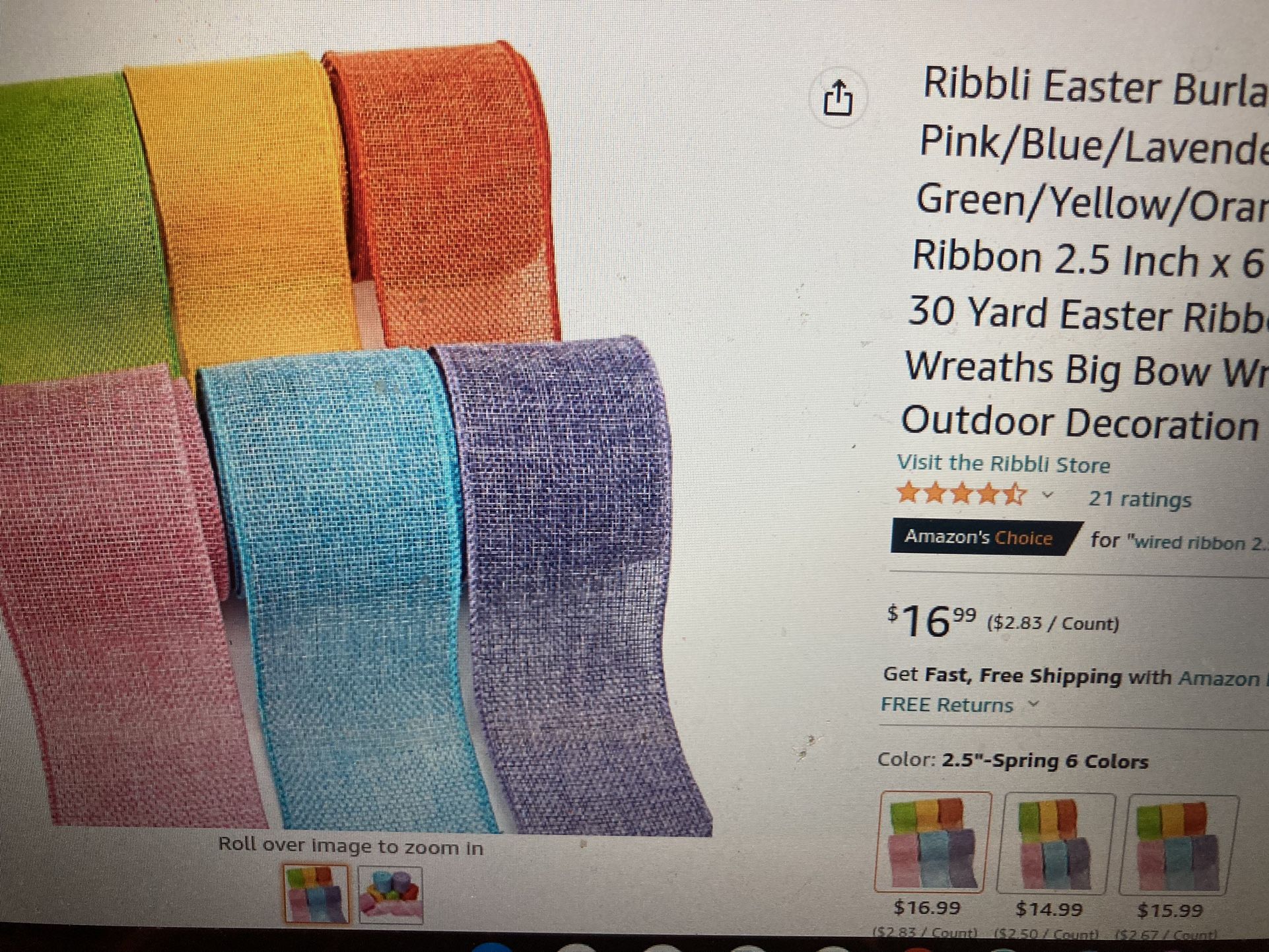 Burlap Ribbon