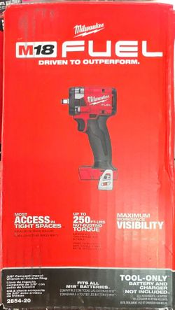 Milwaukee m18 fueo compact Impact Wrench  3/8